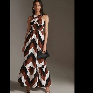 NWT Plenty by Tracy Reese Printed Halter Maxi Dress Anthropologie
